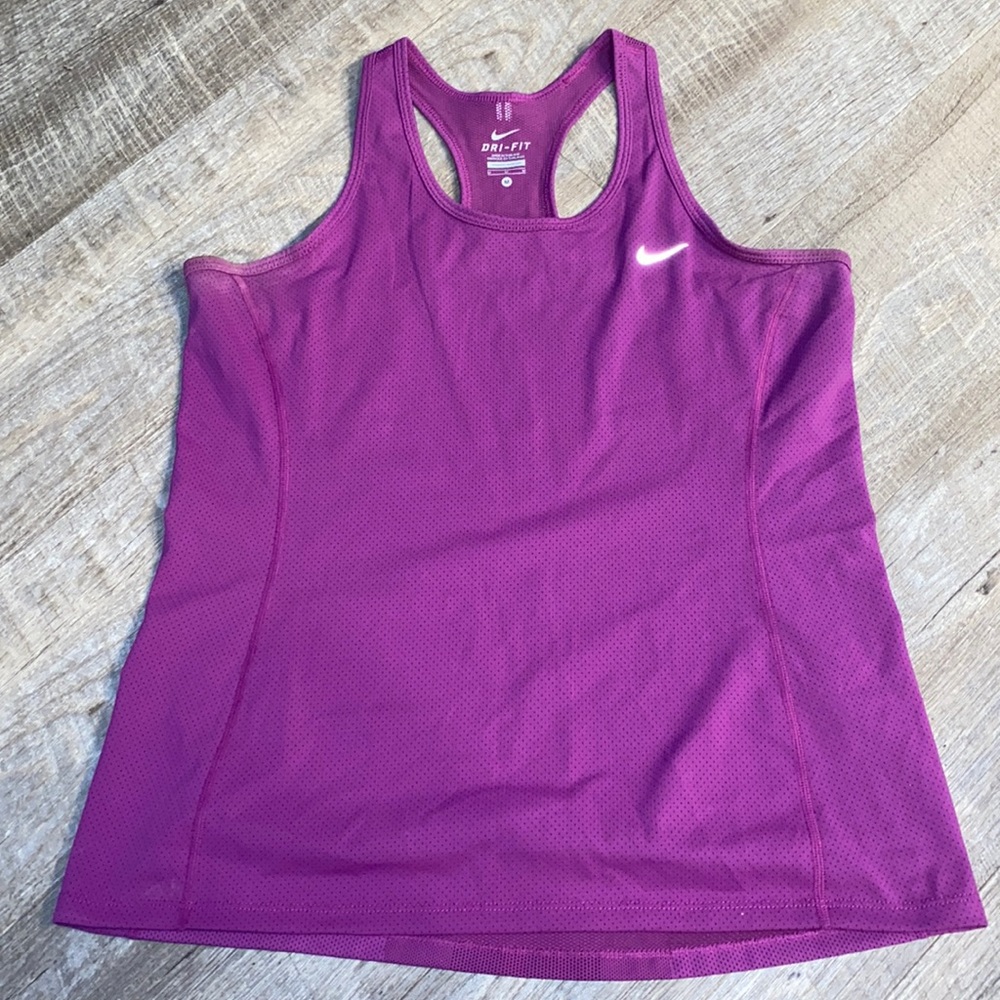 Nike Purple Dry Dri Fit Running tank top tee medium M